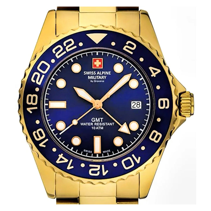 Swiss Alpine Military GMT 7052.1115SAM Mens Watch - Swiss Alpine Military GMT 7052.1115SAM Mens Watch - View 6